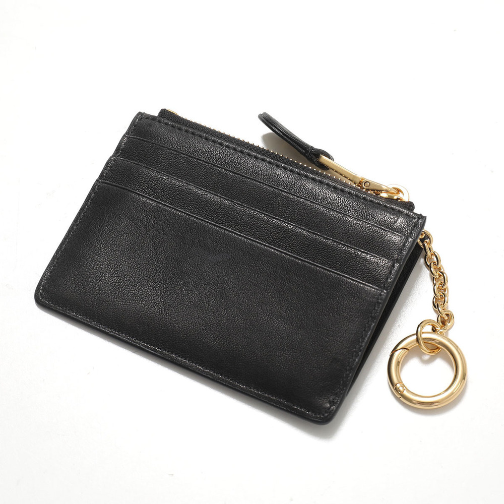 Miu Miu Card Nappa Leather Coin Embossed Lettering